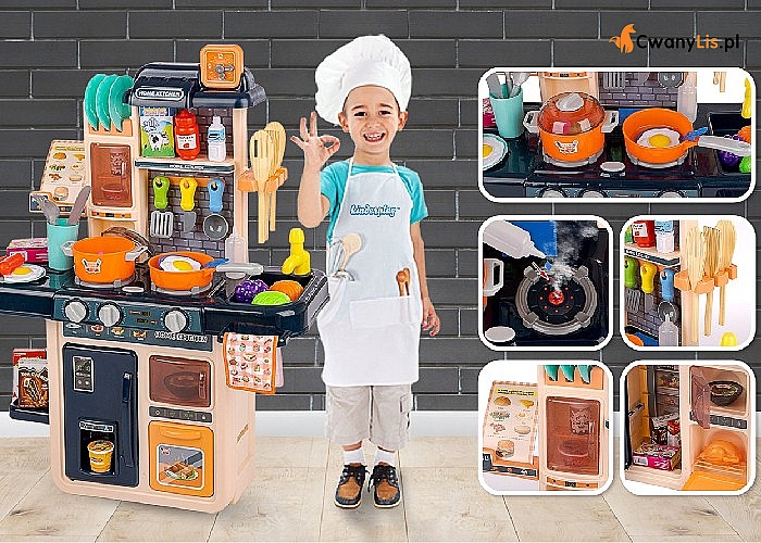 Dla małych szefów kuchni! Kuchnia dziecięca Kinderplay z kompletem akcesoriów
