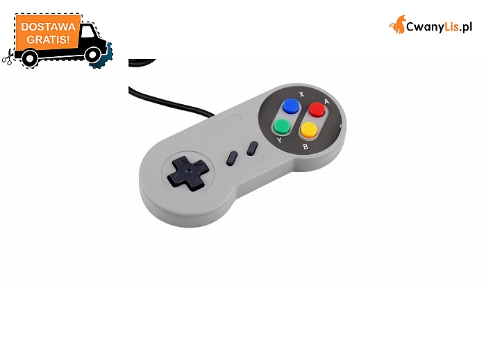 SNES Retro Pad USB. Plug and Play - nie wymaga dodatkowych sterowników!