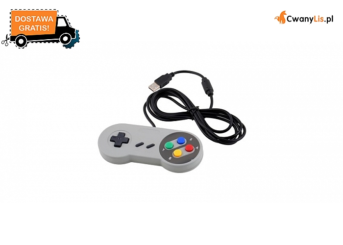 SNES Retro Pad USB. Plug and Play - nie wymaga dodatkowych sterowników!