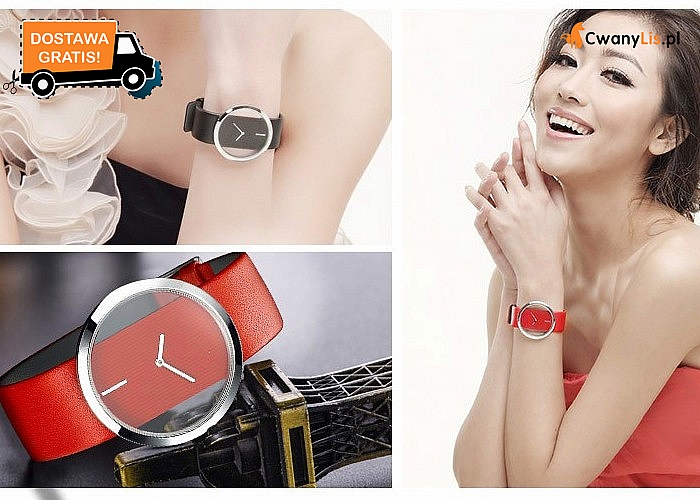 Unikatowy i nowoczesny zegarek damski! Mechanizm kwarcowy! Sprawdzi się w każdej stylizacji!