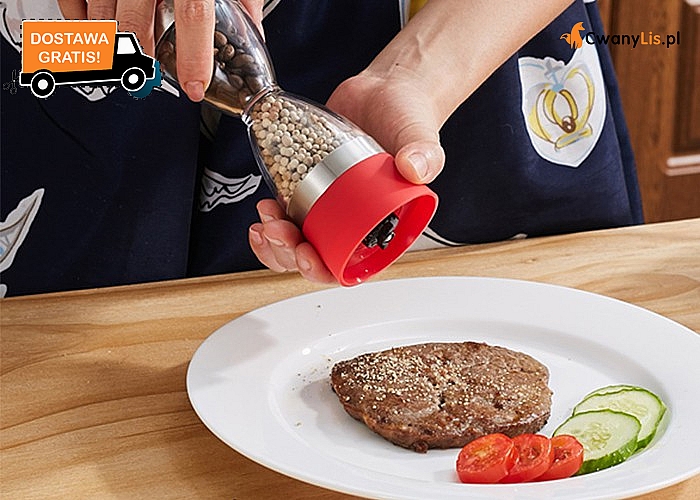 Młynek do soli i pieprzu! Nowoczesne urządzenie 2 w 1! Niezbędnik w Twojej kuchni.