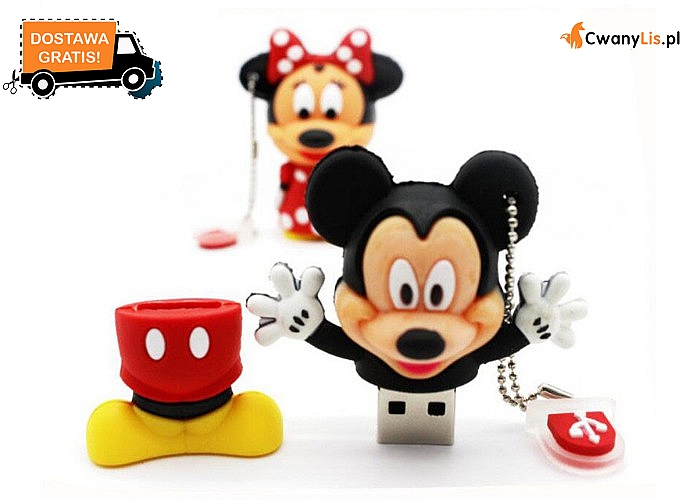 Pendrive SHANDIAN 32 GB. Oryginalny kształt Mickey i Minnie Mouse