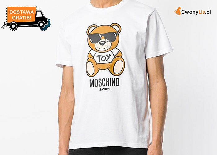 Stylowe męskie wydanie! Koszulka Moschino w dwóch kolorach do wyboru