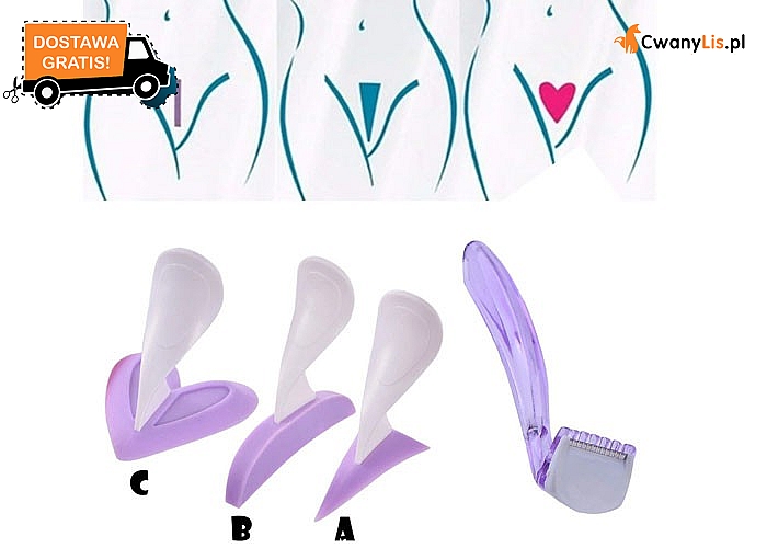 Rewelacyjne szablony do golenia miejsc intymnych dla kobiet nie lubiących nudy