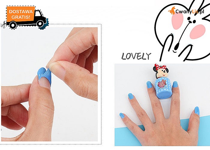 Rozpuszczalny lakier dla paznokci dla małych modnisi! Kolor wysyłany losowo.