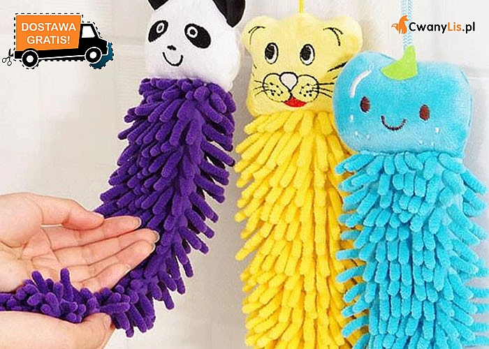 Mięciutki ręcznik dziecięcy do wycierania rączek  i buzi. 3 kolory do wyboru.