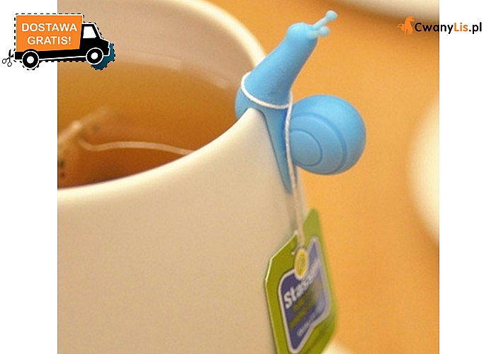 Zabawne ślimaczki - uchwyty na sznureczki od herbaty