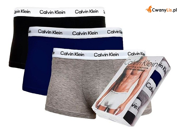 Bawełniane bokserki męskie Calvin Klein! Trzypak w różnych kolorach!