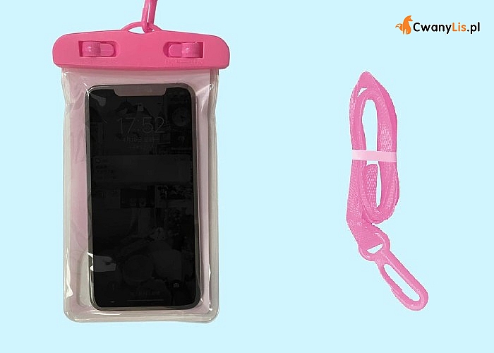 Wodoodporna torebka na telefon. Wzór z flamingiem lub biała