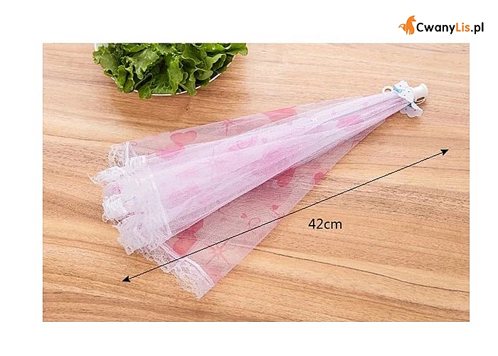 Kolorowa, rozkładana siatka przeciw owadom, która ochroni żywność