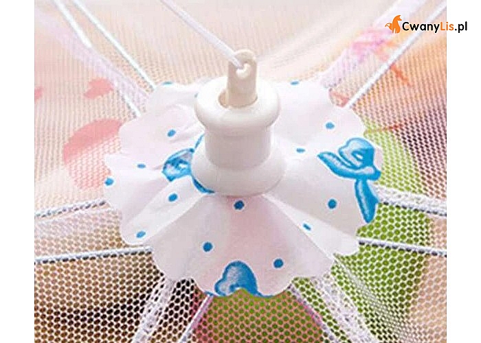 Kolorowa, rozkładana siatka przeciw owadom, która ochroni żywność