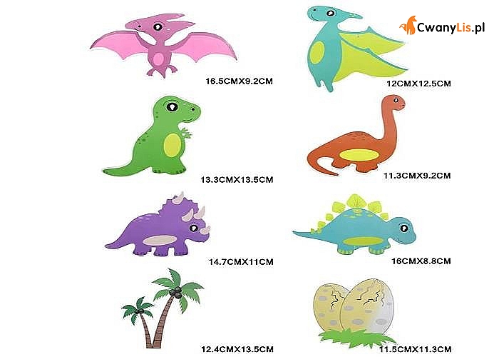 Sprężynki dinozaury kolorowa dekoracja, która urozmaici dziecięce przyjęcie