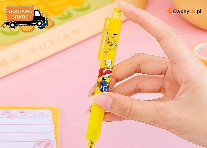 Zestaw długopisów szkolnych z motywem Pokemon