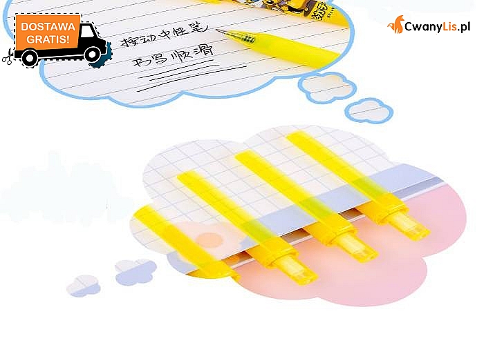 Zestaw długopisów szkolnych z motywem Pokemon