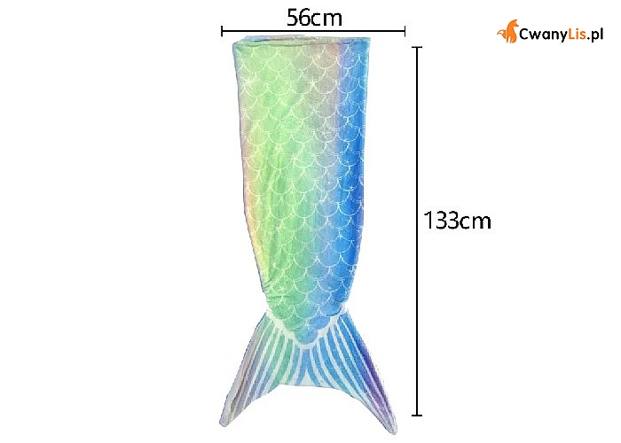 Otul się ciepłem w niestandardowym wydaniu- koc w kształcie syreniego ogona.