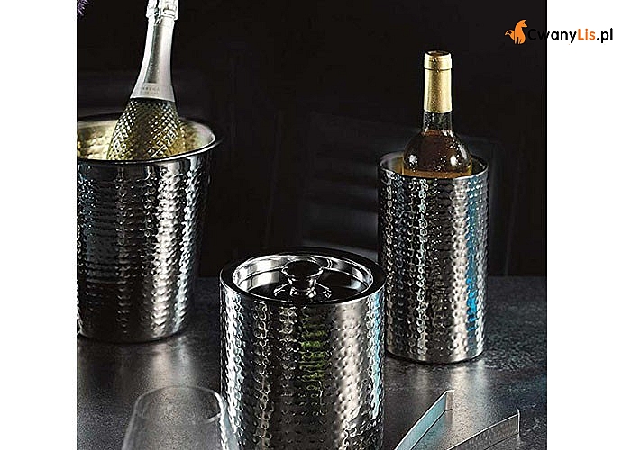 Cooler pozwala utrzymać temperaturę alkoholu przez dłuższy czas i elegancko prezentuje się na stole podczas przyjęcia