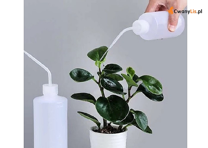 Zadbaj o swoje rośliny! Plastikowa butelka do podlewania kwiatów.
